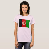 Afghanistan Flag x Map T-Shirt (Voorkant volledig)