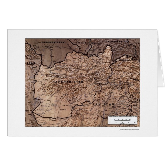 Afghanistan - Gedetailleerde kaart 1999 (Voorkant Horizontaal)