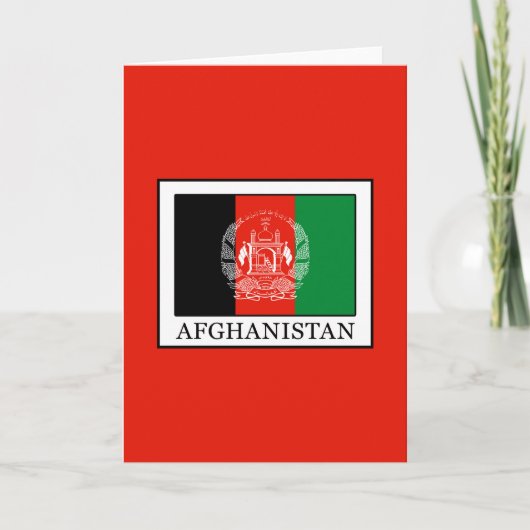 Afghanistan Kaart (Voorkant)