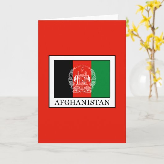 Afghanistan Kaart (Gele Bloem)