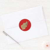 Afghanistan Kaart Sticker (Envelop)