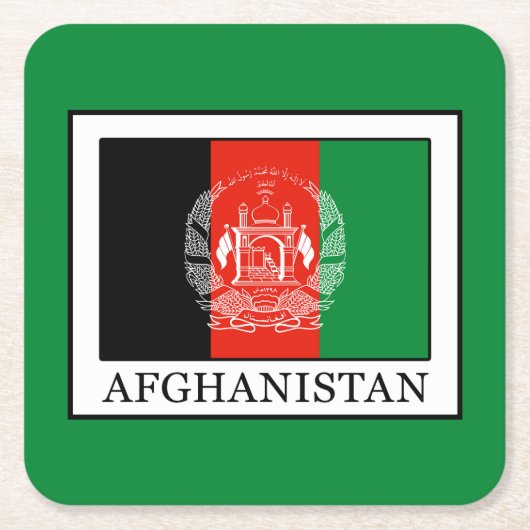 Afghanistan Kartonnen Onderzetters (Voorkant)