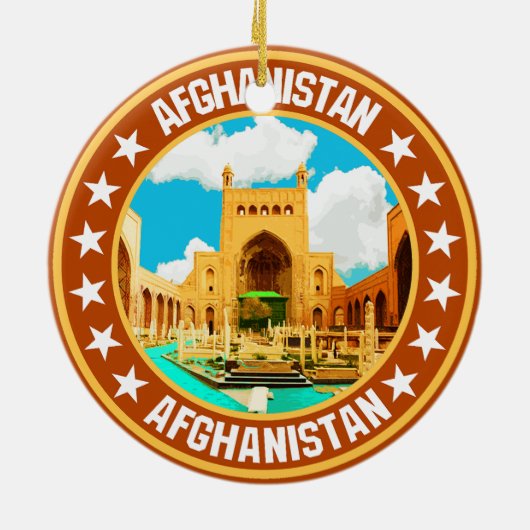Afghanistan Keramisch Ornament (Achterkant)