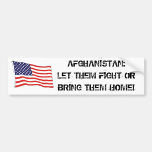 AFGHANISTAN: LAAT ZE BESTRIJDEN BUMPERSTICKER