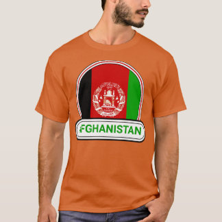 Afghanistan landenbadge Afghanistan vlag T-shirt