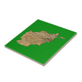 Afghanistan Map Tile Tegeltje (Zijkant)