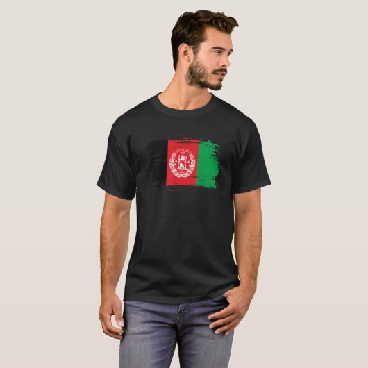 Afghanistan Outfit Afghanistan Vlag Symbool I L T-shirt (Voorkant volledig)