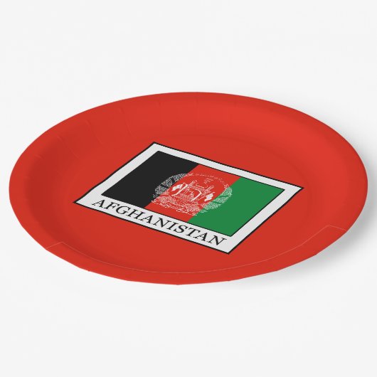 Afghanistan Papieren Bordje (Gekanteld)
