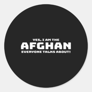 afghanistan-patriottisch Gezegde voor afghanen Ronde Sticker