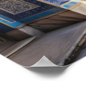 Afghanistan Print Blauwe Moskee Muurkunst Afghaans (Hoek)