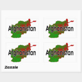 Afghanistan Rechthoekige Sticker (Vel)
