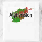 Afghanistan Rechthoekige Sticker (Tas)