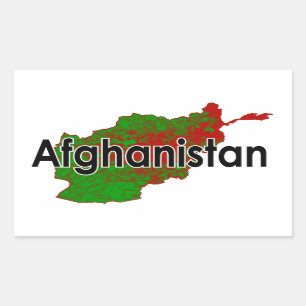 Afghanistan Rechthoekige Sticker