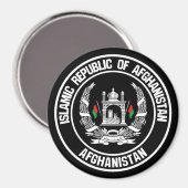 Afghanistan Round Emblem Magneet (Voorkant / Achterkant)