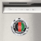 Afghanistan Round Emblem Magneet (Insitu (Vaatwasser))