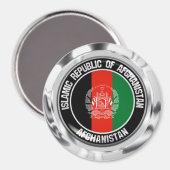 Afghanistan Round Emblem Magneet (Voorkant / Achterkant)