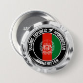 Afghanistan Round Emblem Ronde Button 7,6 Cm (Voorkant /achterkant)