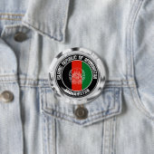 Afghanistan Round Emblem Ronde Button 7,6 Cm (In situ)