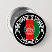 Afghanistan Round Emblem Ronde Button 7,6 Cm (Voorkant /achterkant)