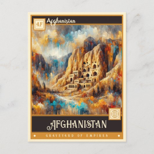 Afghanistan |  schilderij briefkaart (Voorkant)