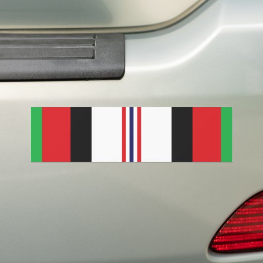 Afghanistan Service Ribbon Bumpersticker (Op auto)