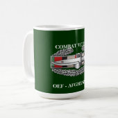 Afghanistan Service Ribbon CAB Combat Veteran Mok (Voorkant links)