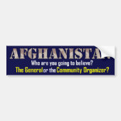 Afghanistan-strategie Bumpersticker (Voorkant)