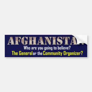Afghanistan-strategie Bumpersticker