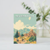 Afghanistan Travel Illustration Briefkaart (Staand voorkant)