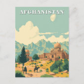 Afghanistan Travel Illustration Briefkaart (Voorkant)