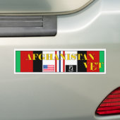 AFGHANISTAN VET BUMPERSTICKER (Op auto)