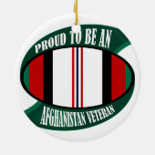 Afghanistan Vet Keramisch Ornament (Achterkant)