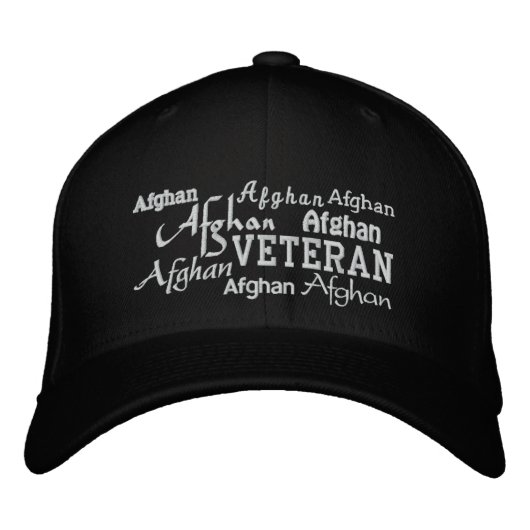 Afghanistan Veteraan - Geborduurd Pet (Voorkant)
