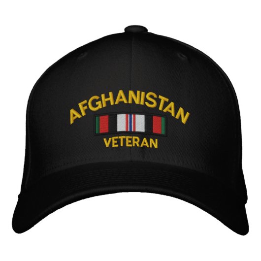 Afghanistan Veteraan Geborduurde Pet (Voorkant)