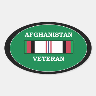 Afghanistan Veteraan Ovale Sticker