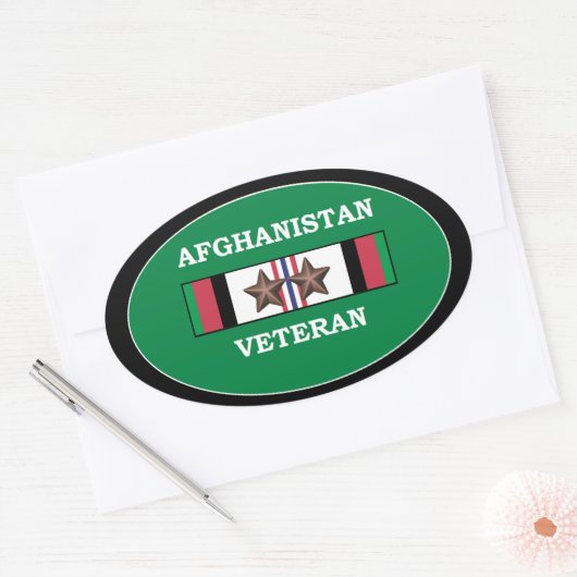 Afghanistan Veteraan Stickers 2 ACS (Envelop)