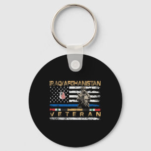 Afghanistan Veteraan  Vlag Patriottische Me Sleutelhanger