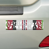 Afghanistan Veteran ACM Ribbon Bumpersticker (Op auto)