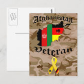 Afghanistan Veteran German Briefkaart (Voorkant / Achterkant)