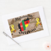 Afghanistan Veteran German Rechthoekige Sticker (Envelop)