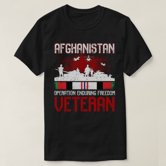 Afghanistan Veteran Graphic T-shirt (Design voorkant)