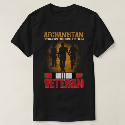 Afghanistan Veteran Proud Army US Military T-shirt (Design voorkant)