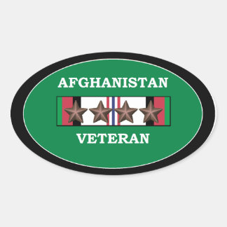 Afghanistan Veterane Stickers Ovaal 4 ACS