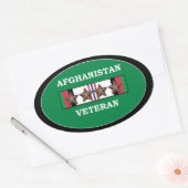 Afghanistan Veterane Stickers Ovaal 4 ACS (Envelop)