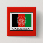 Afghanistan Vierkante Button 5,1 Cm (Voorkant)