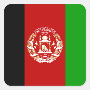 afghanistan vierkante sticker