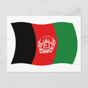 Afghanistan Vlag Ansichtkaart Briefkaart