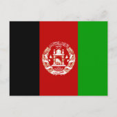 afghanistan vlag briefkaart (Voorkant)