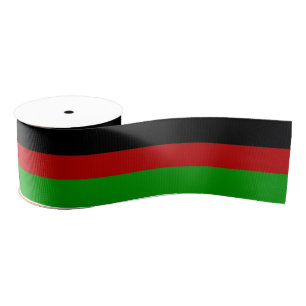 Afghanistan vlag kleuren lint, Afghanistan Grosgrain Lint