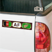 Afghanistan Vlag Landkaart Code Bumpersticker (Op Truck)